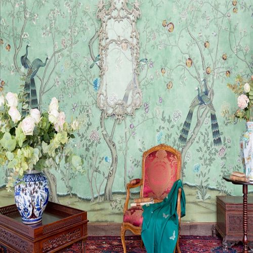 Английские обои De Gournay, коллекция Chinoiserie, артикул St Laurent/C-084