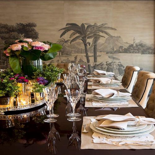 Английские обои De Gournay, коллекция Papiers Peints Panoramiques, артикул Procession Chinoise/E-06