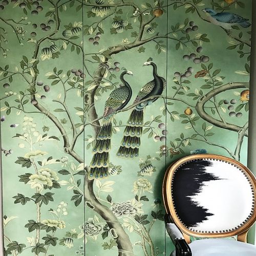 Английские обои De Gournay, коллекция Chinoiserie, артикул St Laurent/C-084