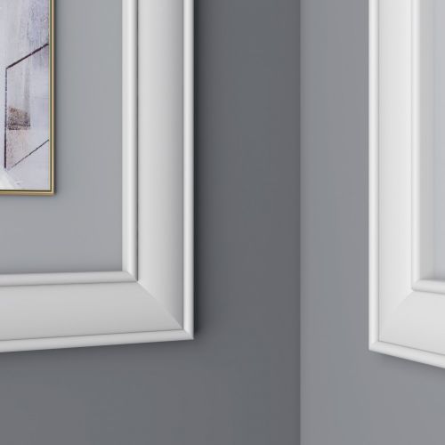 Молдинг белый Ultrawood арт. U 0006 p (2000 х 30 х 9)