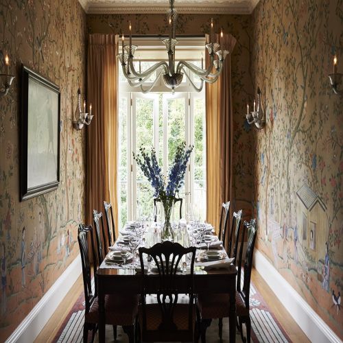 Английские обои De Gournay, коллекция Chinoiserie, артикул Abbotsford/C-080