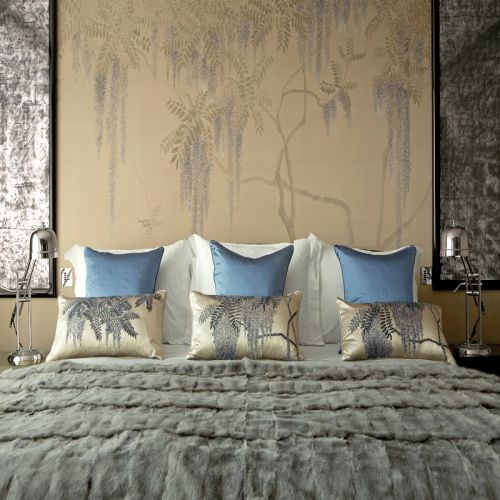  Английские обои De Gournay, коллекция Japanese & Korean, артикул Wisteria/K-06