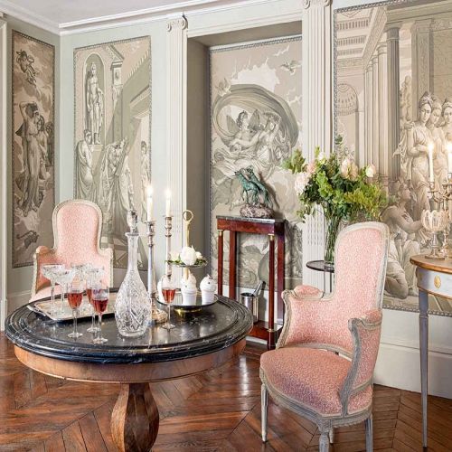 Английские обои De Gournay, коллекция Papiers Peints Panoramiques, артикул Cupid & Psyche/E-21