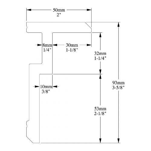 Профиль для нижней подсветки ORAC CX197 U-STEPS