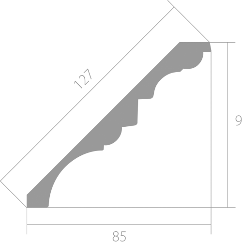 Карниз Ultrawood арт. CR 0002 (2000 х 95 х 85)