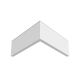 Плинтус белый Ultrawood арт. Base 8012 p (2000 x 80 x 12 мм.)