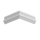 Молдинг белый Ultrawood арт. U 0002 p (2000 х 45 х 14)