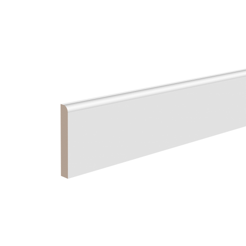 Плинтус белый Ultrawood арт. Base 8012 p (2000 x 80 x 12 мм.)