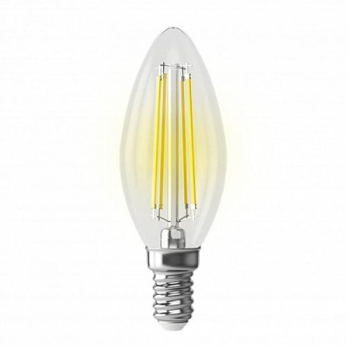 Лампа светодиодная Voltega E14 6,5W 2800K прозрачная VG10-C35E14warm9W-F 7134