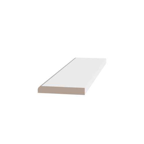 Плинтус белый Ultrawood арт. Base 8012 p (2000 x 80 x 12 мм.)
