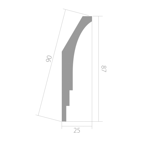 Карниз Ultrawood арт. CR 0026 (2440 х 87 х 25)