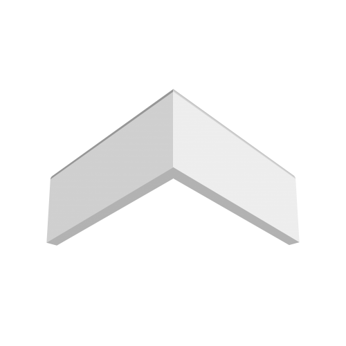 Плинтус белый Ultrawood арт. Base 8012 p (2000 x 80 x 12 мм.)