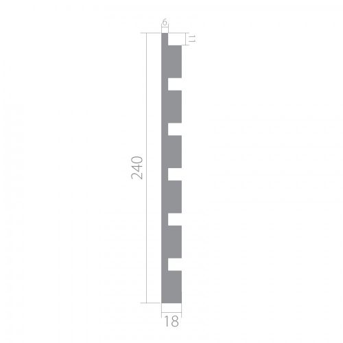 Стеновая панель Ultrawood арт. UW 04 i (2800 х 240 х 18 мм.)