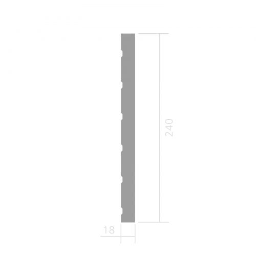 Стеновая панель Ultrawood арт. UW 13 i (2800 х 240 х 18 мм.)