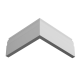 Плинтус белый Ultrawood арт. Base 0022 p (2000 x 80 x 12 мм.)
