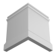 Плинтус белый Ultrawood арт. Base 5800 p (2000 x 230 x 20 мм.)