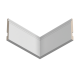 Плинтус белый Ultrawood арт. Base 5763 p (2000 x 133 x 15 мм.)