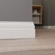 Плинтус белый Ultrawood арт. Base 0022 p (2000 x 80 x 12 мм.)