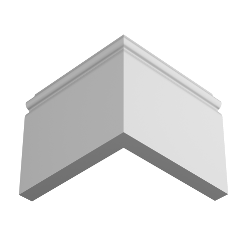 Плинтус белый Ultrawood арт. Base 5500 p (2000 x 138 x 18 мм.)