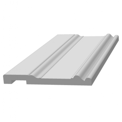 Плинтус белый Ultrawood арт. Base 0002 p (2000 x 133 x 14 мм.)