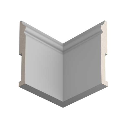 Плинтус белый Ultrawood арт. Base 5500 p (2000 x 138 x 18 мм.)