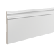 Плинтус белый Ultrawood арт. Base 0005 p (2000 x 219 x 15 мм.)