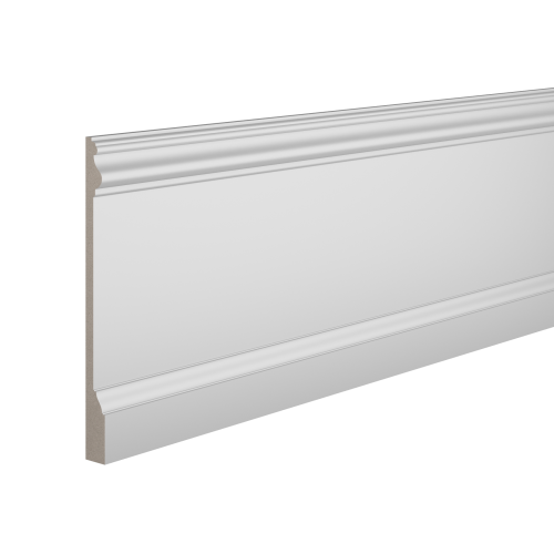 Плинтус белый Ultrawood арт. Base 5800 p (2000 x 230 x 20 мм.)