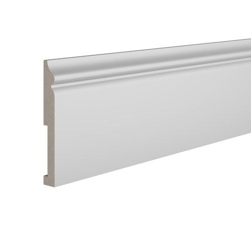 Плинтус белый Ultrawood арт. Base 5500 p (2000 x 138 x 18 мм.)