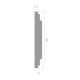 Молдинг Ultrawood арт. U 0016 (2440 х 90 х 12)
