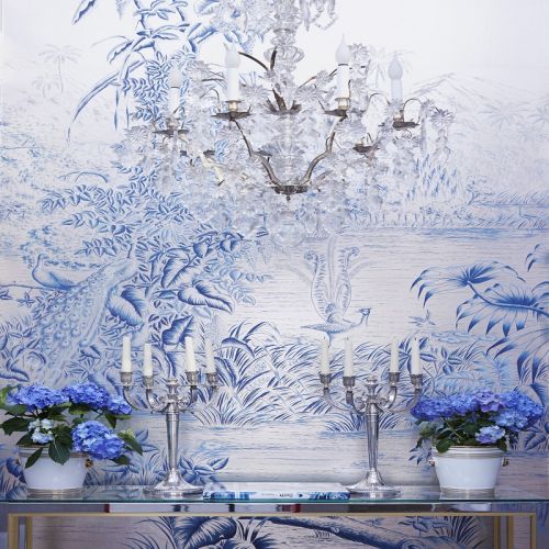 Английские обои De Gournay, коллекция Papiers Peints Panoramiques, артикул Le Bresil/E-19