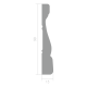 Наличник Ultrawood арт. N 8513 i (2000 х 89 х 15)