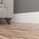Плинтус белый Ultrawood арт. Base 0005 p (2000 x 219 x 15 мм.)