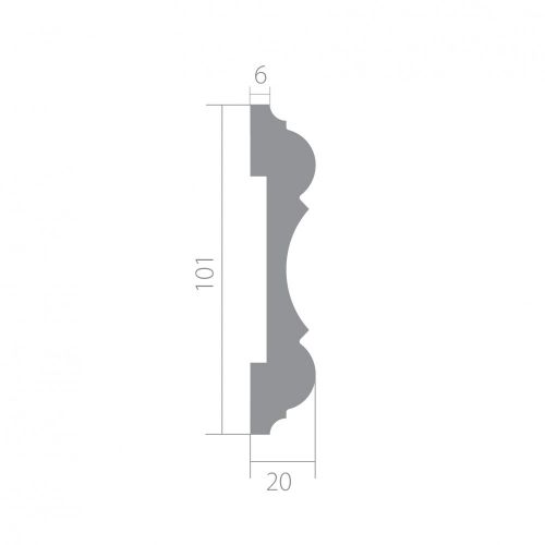 Молдинг Ultrawood арт. U 0025 (2440 х 101 х 20)