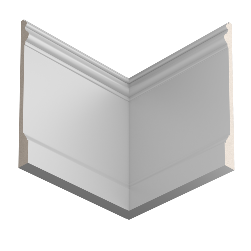 Плинтус белый Ultrawood арт. Base 5800 p (2000 x 230 x 20 мм.)
