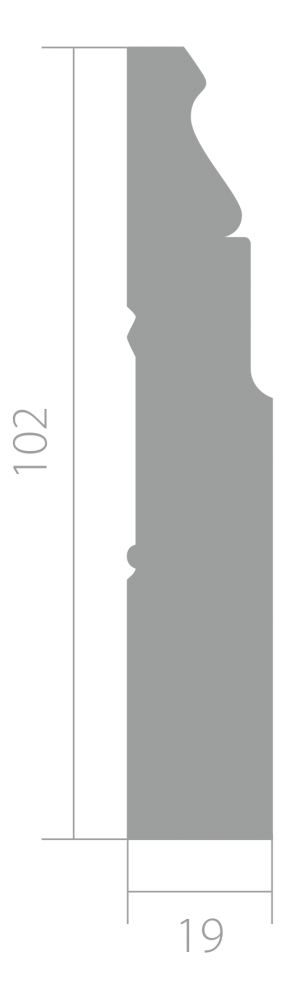 Плинтус Ultrawood арт. Base 5032 i (2000 x 102 x 19 мм.)